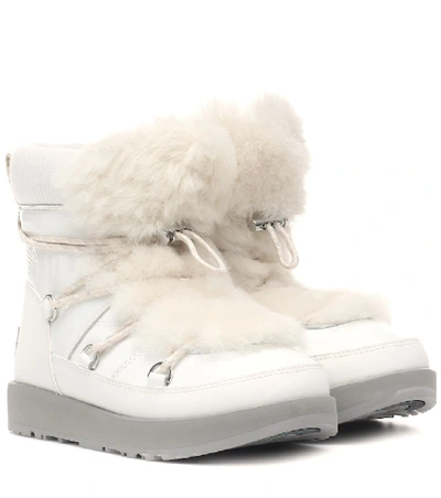 Shop Ugg Highland Waterproof Ankle Boots In White