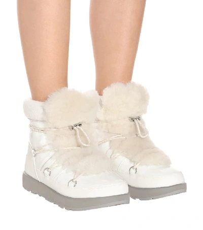 Shop Ugg Highland Waterproof Ankle Boots In White