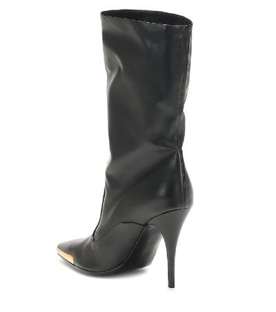 Shop Stella Mccartney Faux Leather Ankle Boots In Black