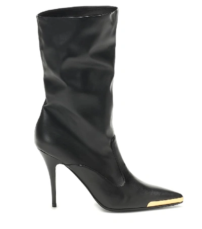 Shop Stella Mccartney Faux Leather Ankle Boots In Black