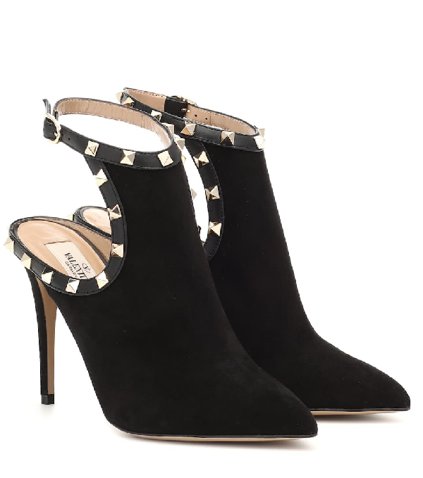 valentino garavani rockstud suede pumps