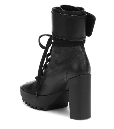 Shop Off-white Moto Leather Ankle Boots In Black