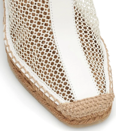 Shop Jimmy Choo Dakori 110 Leather Wedge Espadrilles In White