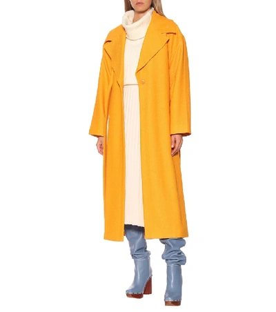 Shop Jacquemus Les Bottes Sabots Hautes Leather Boots In Blue