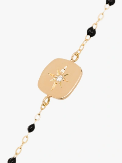 Shop Gigi Clozeau 18k Yellow Gold Miss Gigi 17 Cm Beaded Diamond Bracelet