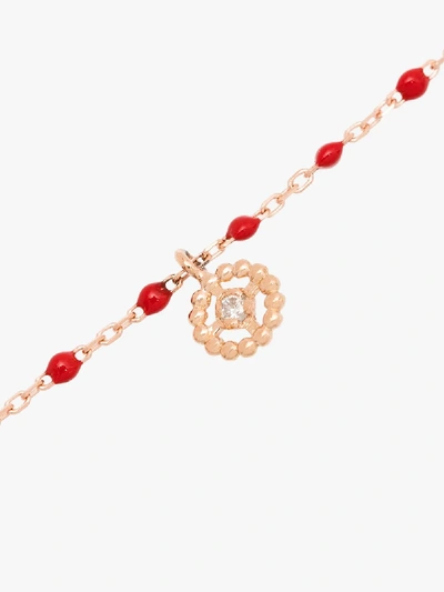 Shop Gigi Clozeau 18k Rose Gold 17 Cm Beaded Diamond Bracelet