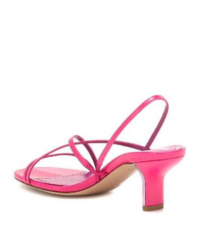 Shop Nicholas Kirkwood Leeloo Patent Leather Sandals In Pink