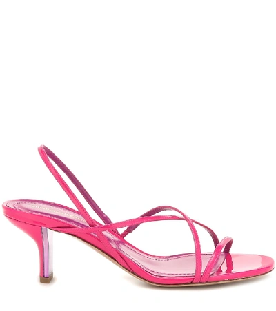 Shop Nicholas Kirkwood Leeloo Patent Leather Sandals In Pink