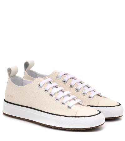 Shop Common Projects Tournament Low Canvas Sneakers In Beige