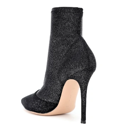 Shop Gianvito Rossi Elite Neoprene Ankle Boots In Black