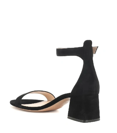 Shop Nicholas Kirkwood Miri Suede Sandals In Black