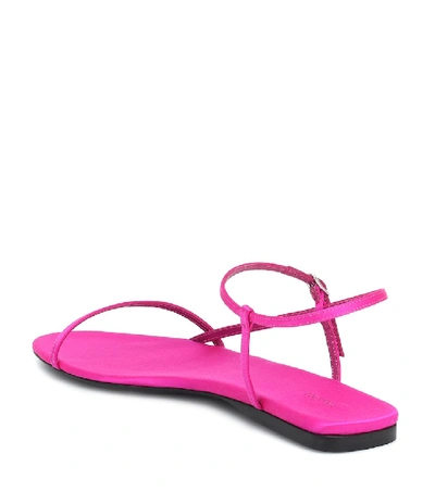 Shop The Row Bare Satin Sandals In Pink