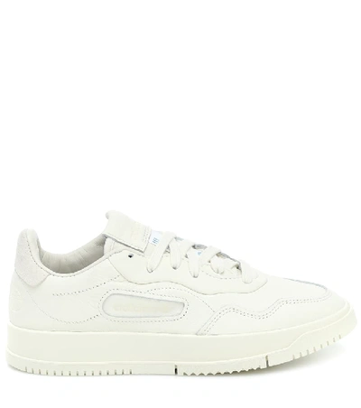 Shop Adidas Originals Sc Premiere Leather Sneakers In White