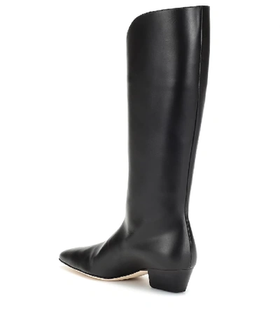 Shop Magda Butrym Mexico Leather Knee-high Boots In Black