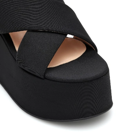 Shop Gianvito Rossi Rocha 70 Platform Sandals In Black