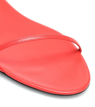 Shop The Row Bare Leather Sandals In Red