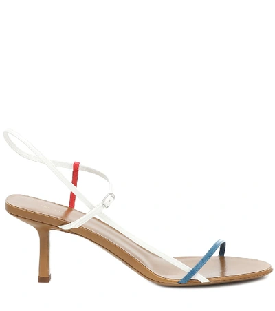 The Row Bare Color-block Leather Sandals In Multicoloured