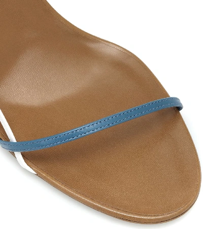 The Row Bare Color-block Leather Sandals In Multicoloured