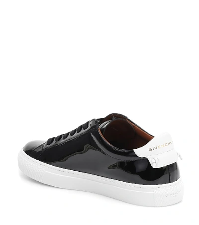 Shop Givenchy Urban Street Patent Leather Sneakers In Black