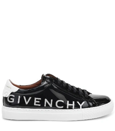 Shop Givenchy Urban Street Patent Leather Sneakers In Black