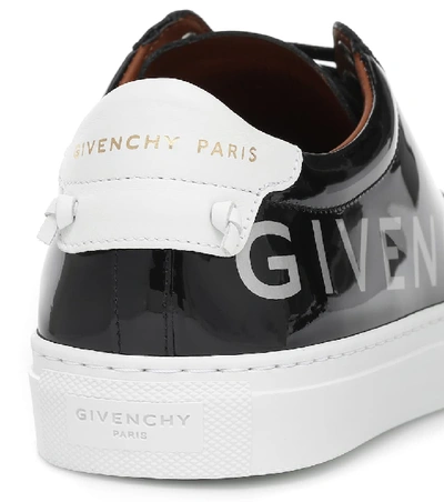 Shop Givenchy Urban Street Patent Leather Sneakers In Black
