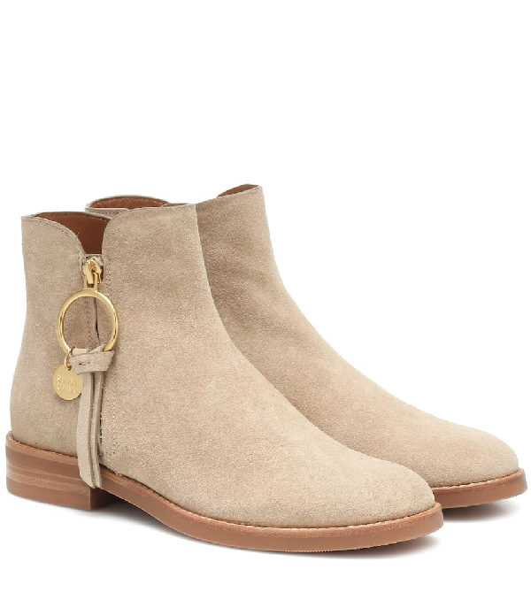 flat suede boots