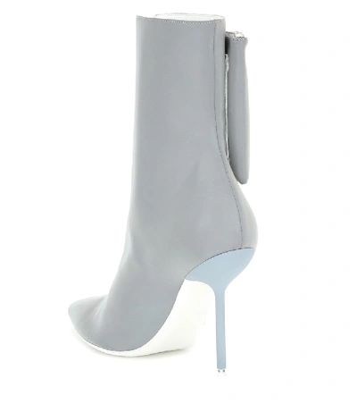 Shop Ben Taverniti Unravel Project Embellished Ankle Boots In Grey