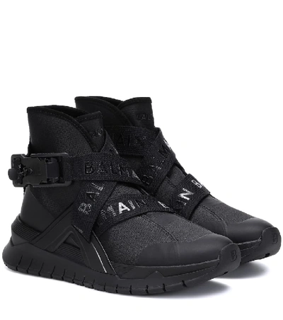 Shop Balmain B Troop High-top Sneakers In Black