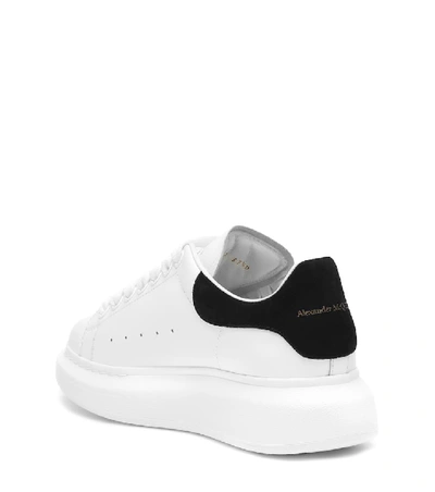 Alexander Mcqueen Oversize Sneakers In White And Beige Calf Leather In White Black