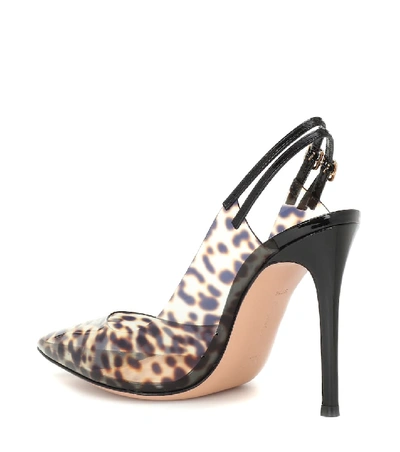Shop Gianvito Rossi Kylie Pvc Slingback Pumps In Black