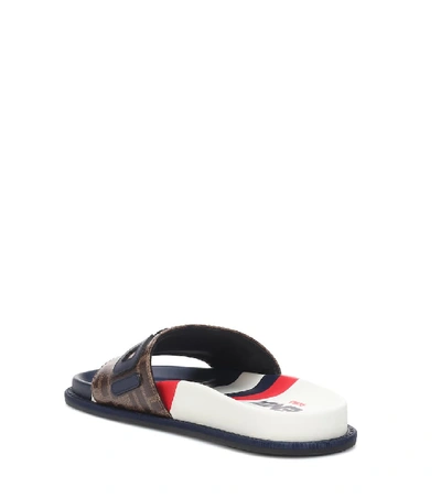 Shop Fendi Mania Slides In Multicoloured