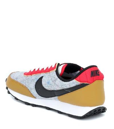 Shop Nike Daybreak Leather Sneakers In Grey