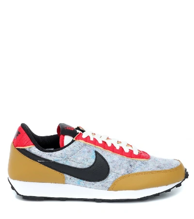 Shop Nike Daybreak Leather Sneakers In Grey