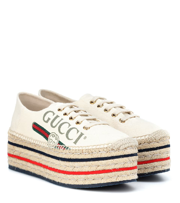 gucci white platform sneakers