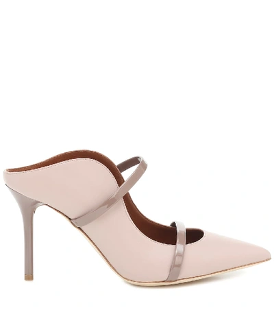 Shop Malone Souliers Maureen 85 Leather Mules In Pink