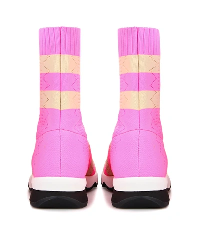 Shop Fendi High-top Sneakers In Pink