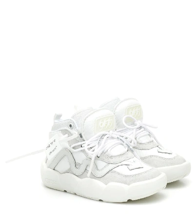 Shop Off-white Leather Sneakers In White