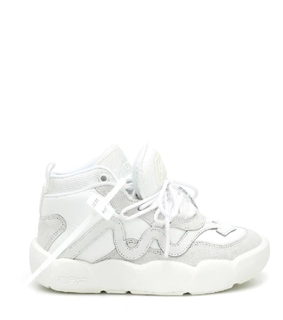 Shop Off-white Leather Sneakers In White
