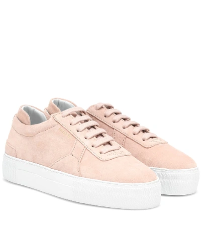 Shop Axel Arigato Platform Suede Sneakers In Pink