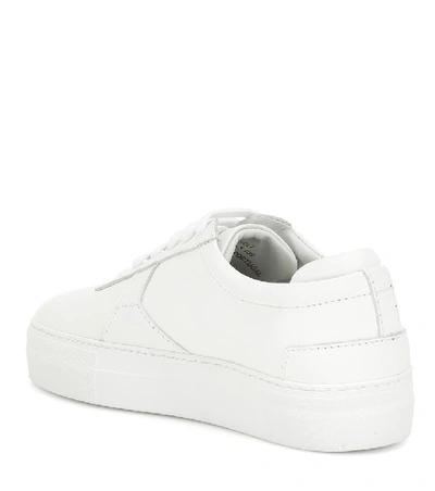 Shop Axel Arigato Platform Leather Sneakers In White