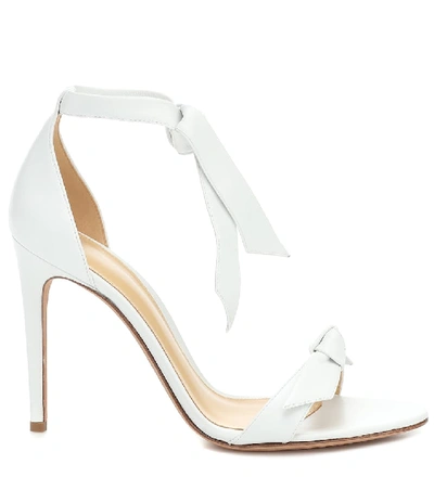 Shop Alexandre Birman Clarita Leather Sandals In White