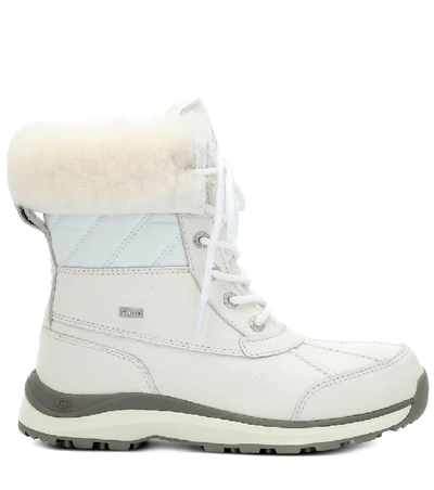 Shop Ugg Adirondack Iii Leather Ankle Boots In White