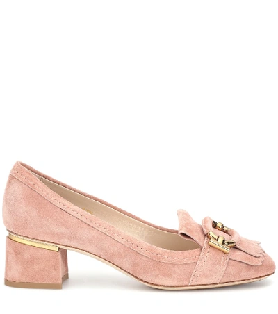 Shop Tod's Suede Pumps In Pink