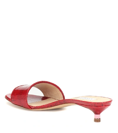 Shop Gabriela Hearst Garcia Leather Sandals In Red