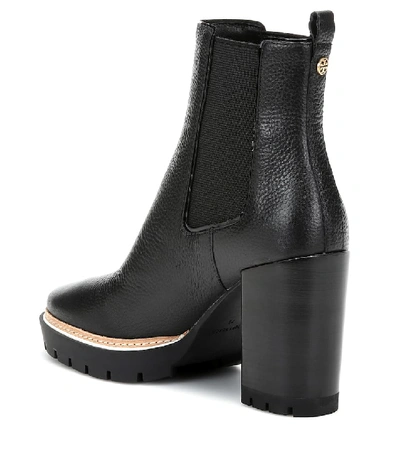 Shop Tory Burch Leather Ankle Boots In Black