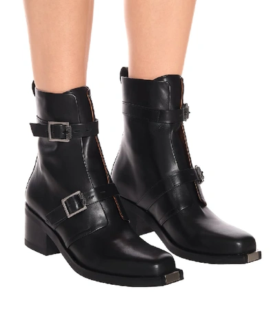 Shop Rag & Bone Fallon Leather Ankle Boots In Black