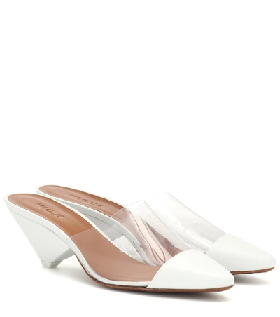Shop Neous Eriopsis Leather And Pvc Mules In White