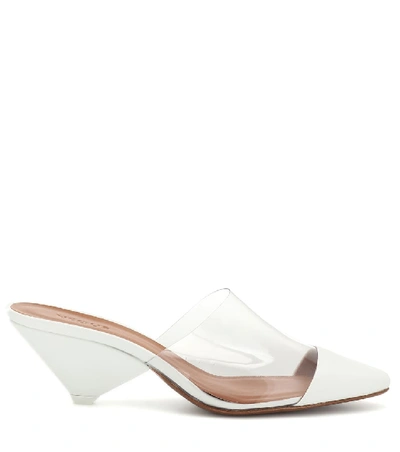 Shop Neous Eriopsis Leather And Pvc Mules In White