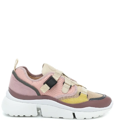Shop Chloé Sonnie Sneakers In Multicoloured