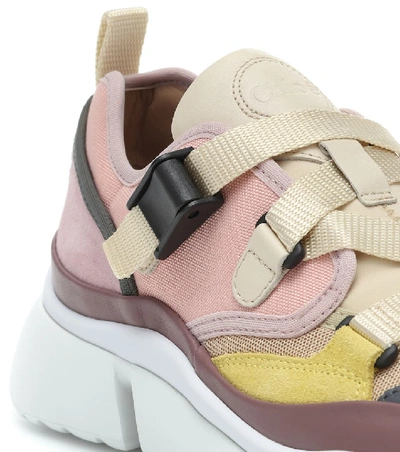 Shop Chloé Sonnie Sneakers In Multicoloured